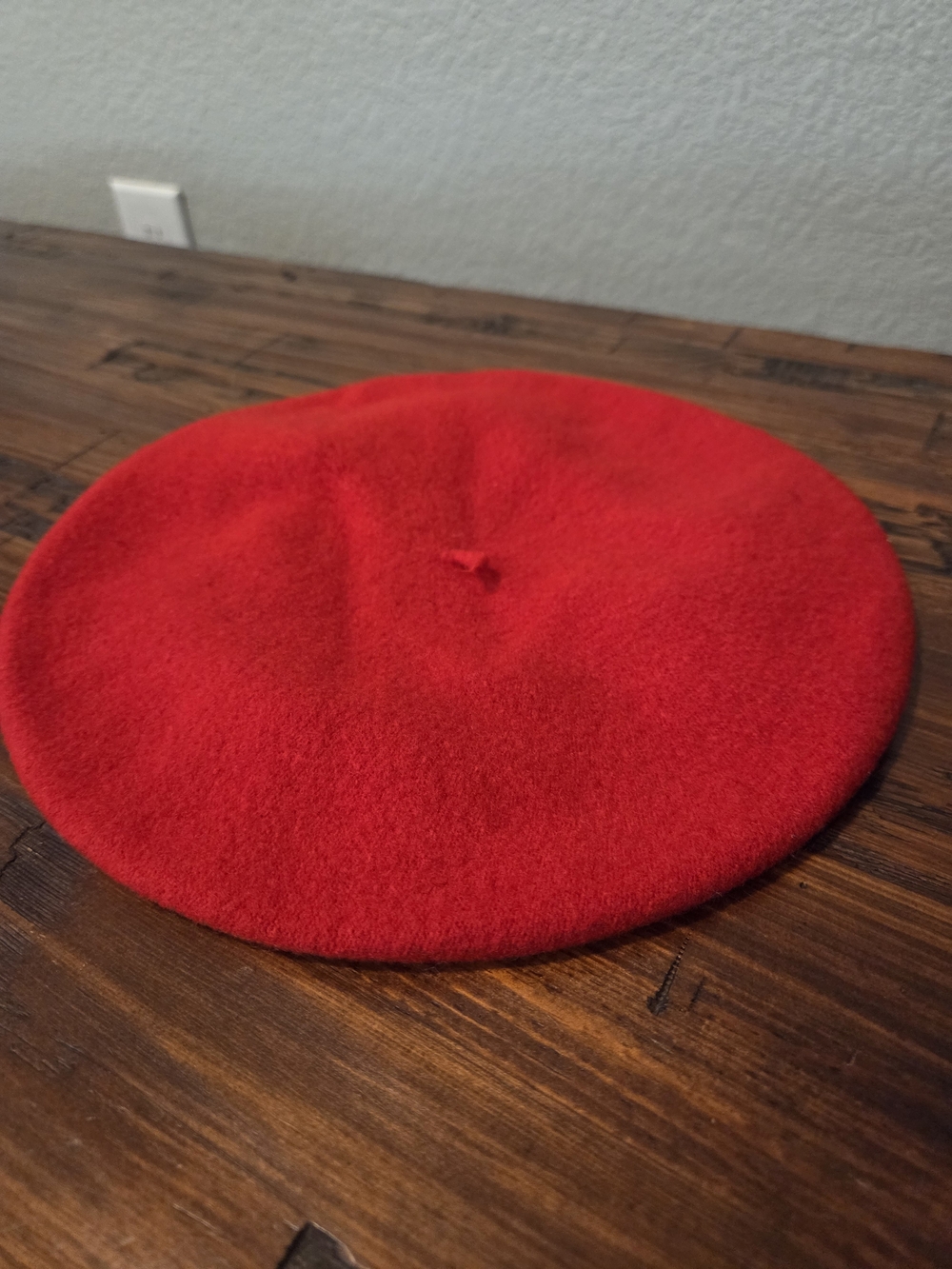 Classic Red Wool Beret
